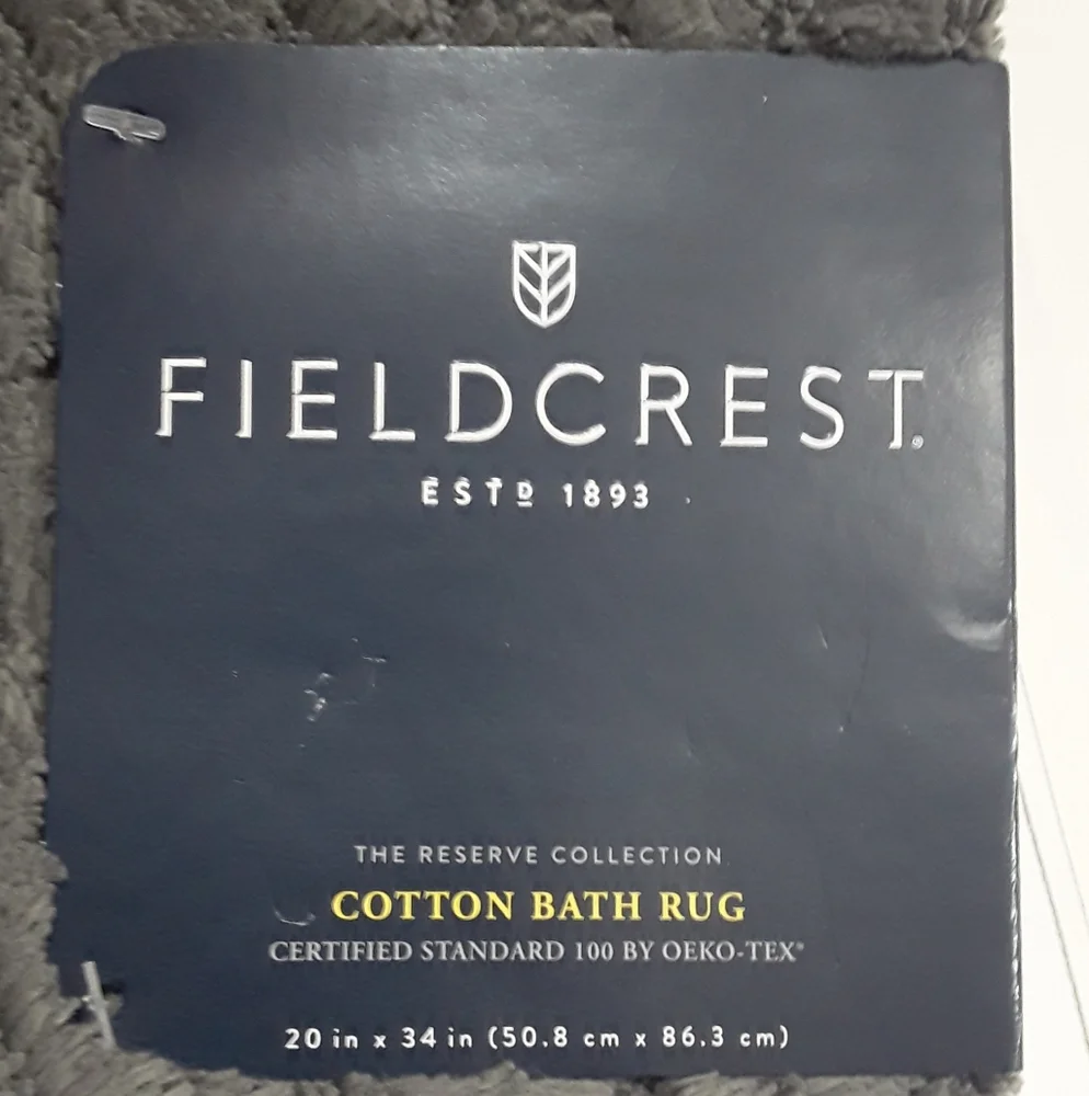 Fieldcrest reserved collection cotton bath rugs.